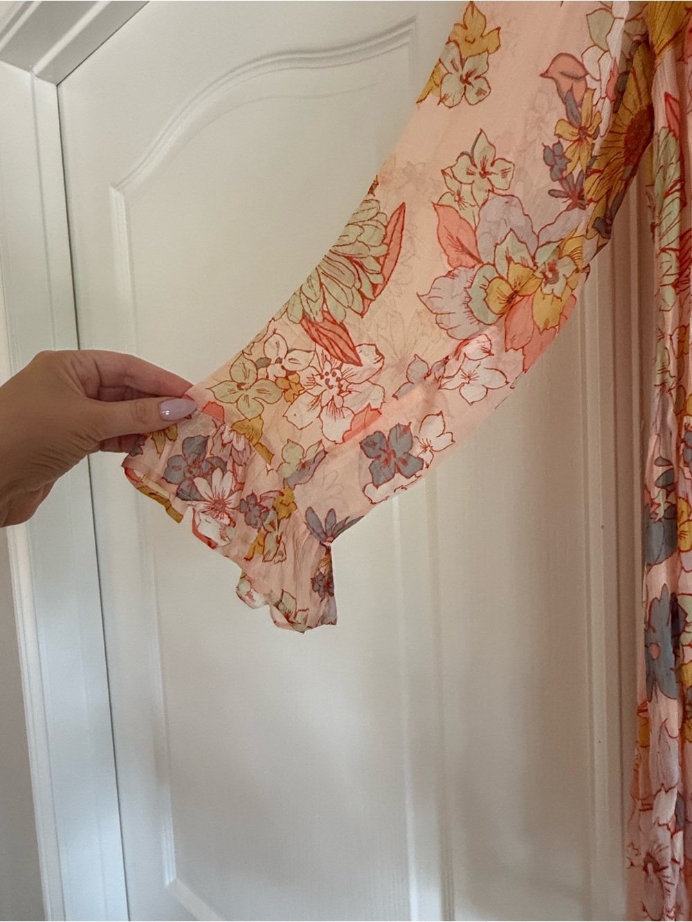 Free People Flowy Button-Front Dress - Picture 4 of 5